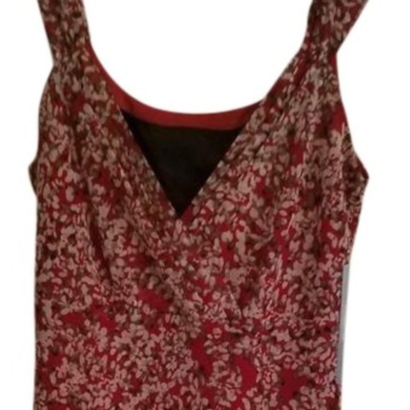 Nine West La Belle Epoque Lined Top. Deep Red with - Picture 1 of 3